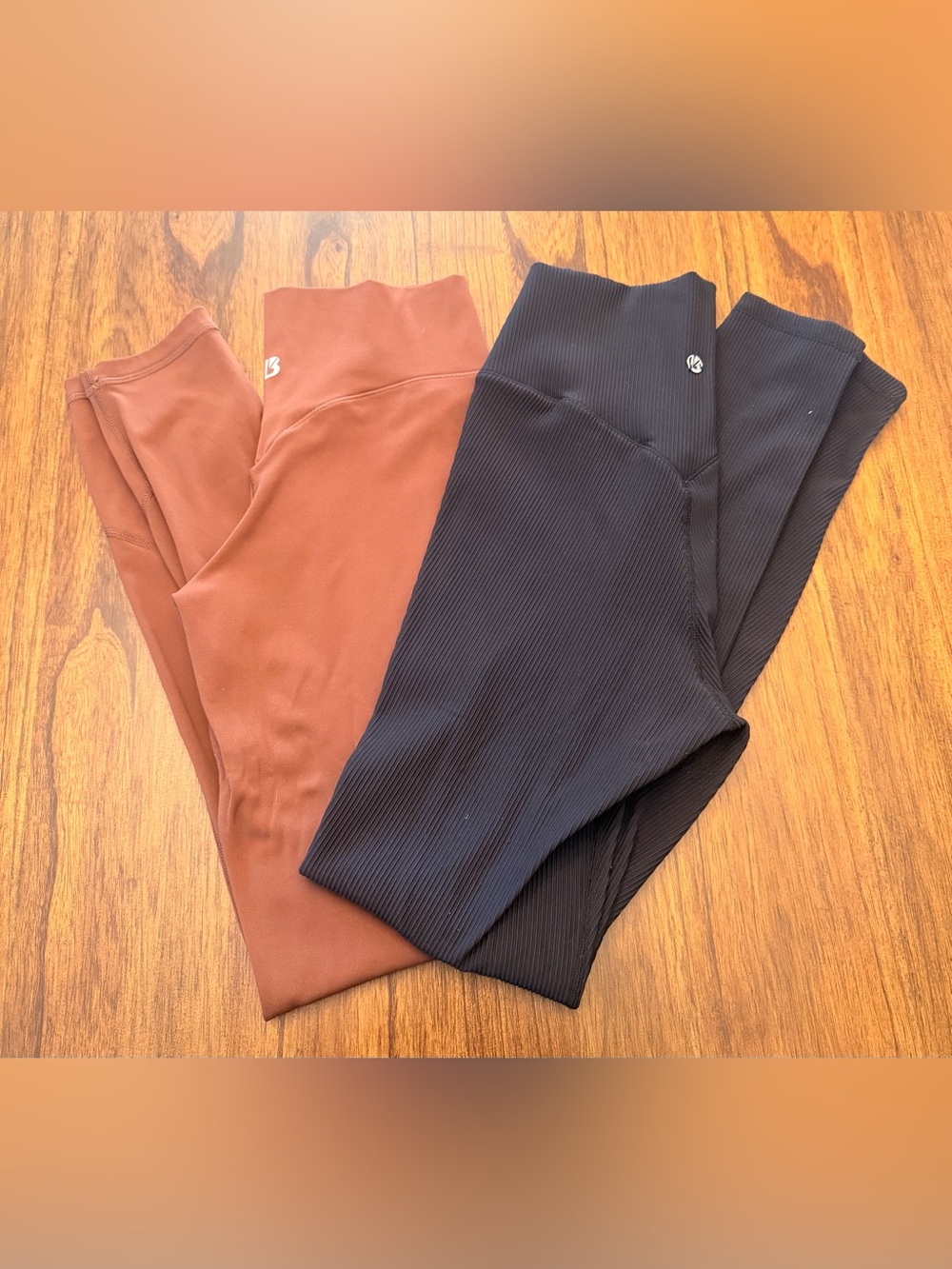 Buffbunny Collection Leggings Set in Black and Brown both Women's Med